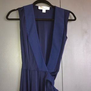Diane von Furstenberg Navy Wrap Dress - Size 0